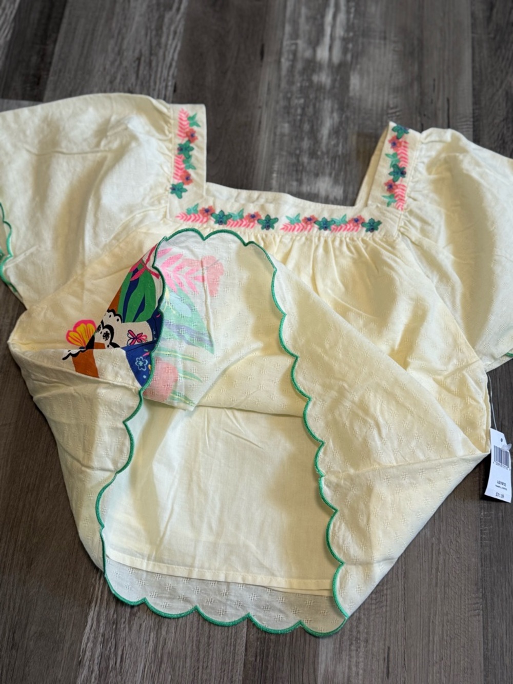 Disney Girls Encanto Mirabel Madrigal embroidered top with (size 10/12) - Picture 5 of 6